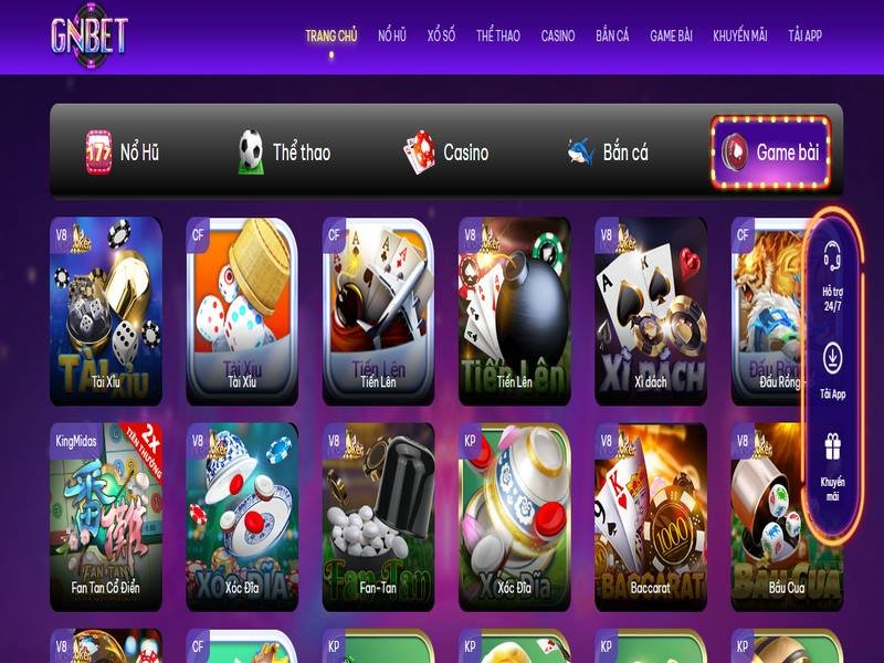 Được trải nghiệm đa dạng các game cá cược