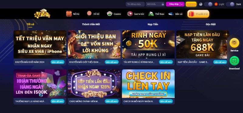 Khuyến mãi đa dạng và thưởng lớn tại nhà cái