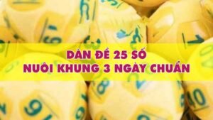 Dàn đề 25 số khung 3 ngày