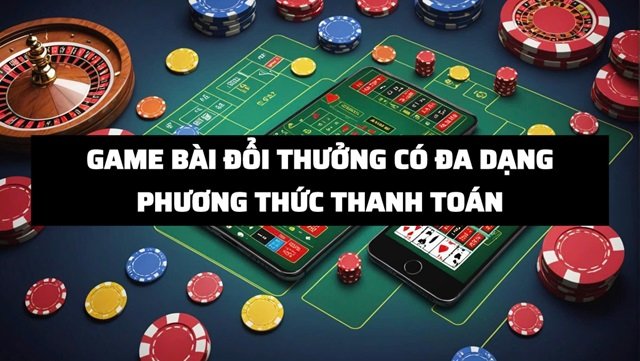Người chơi có đa dạng phương thức nạp/rút để lựa chọn