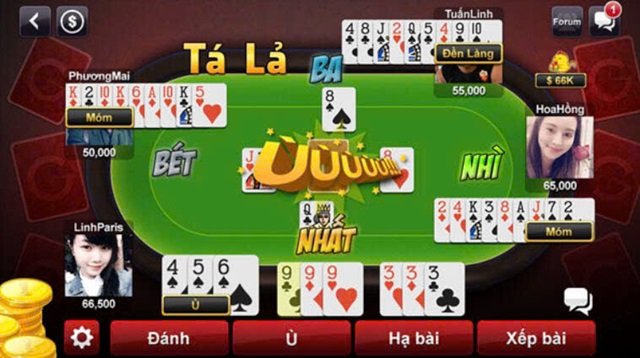 Quy định về số người và cách chia bài khi đánh Phỏm Tá lả